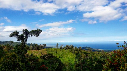 Landscape from the hill, Menado, East Sulawesi