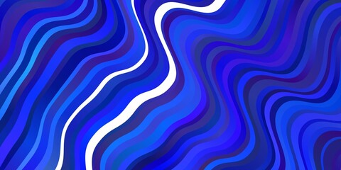 Light BLUE vector backdrop with bent lines.