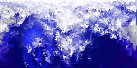 Dark purple vector polygonal backdrop.