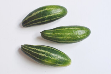 Pointed gourd on a white background