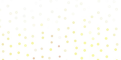 Light orange vector template with circles.