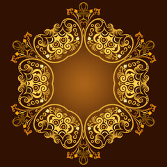 Floral vector border. Nature illustration