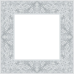 Floral vector border. Nature illustration