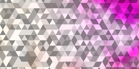 Light Pink, Yellow vector background with triangles.