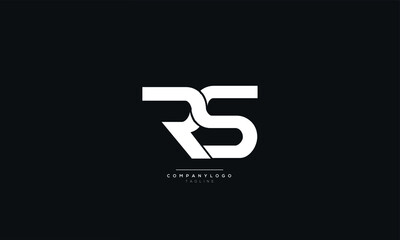 Letter RS Logo Alphabet Design Icon Vector Symbol