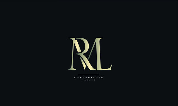 RML Letter Logo Alphabet Design Icon Vector Symbol