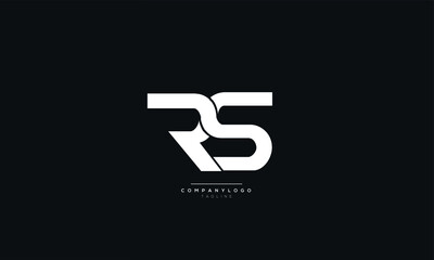 Letter RS Logo Alphabet Design Icon Vector Symbol