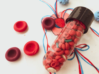 platelets made from polymer plasticine, covid-19
