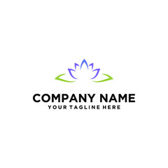 Obraz premium Lotus flower logo vector design. company logo design.