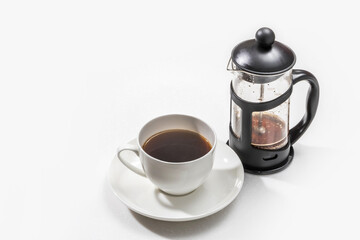コーヒープレス　フレンチプレス　　 coffee brewed with a coffee machine