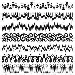 Decorative pattern brush set