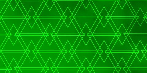 Light Green vector backdrop with lines, triangles. Beautiful illustration with triangles in nature style. Pattern for booklets, leaflets