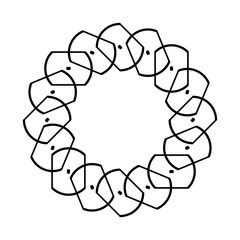 Design monochrome decorative element