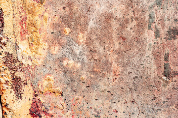 Naklejka premium Texture of a concrete wall with cracks and scratches which can be used as a background