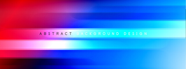 Motion concept neon shiny lines on liquid color gradients abstract backgrounds. Dynamic shadows and lights templates for text