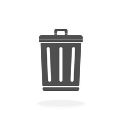Trash Can Icon Vector Illustration Symbol - Garbage Concept.