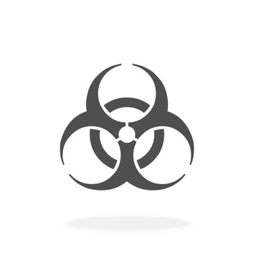 Biohazard Icon Vector Illustration Symbol - Hazardous Materials Concept