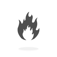 Fire Icon Vector Illustration Symbol
