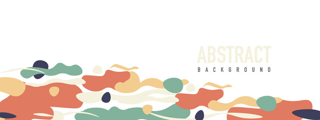 Trendy liquid style shapes abstract design, dynamic vector background for placards, brochures, posters, web landing pages, covers or banners