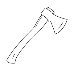 Ax icon stock vector illustration flat design