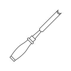 Chisel Icon Shadow Reflection Design