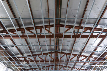 interior of workplace during renovation in Thailand