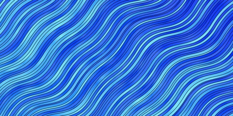 Light BLUE vector template with lines. Brand new colorful illustration with bent lines. Design for your business promotion.