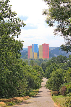 Interesting Bright Colorful Buildings In Kiev