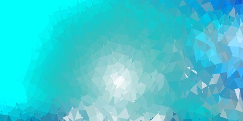 Light pink, blue vector poly triangle texture.