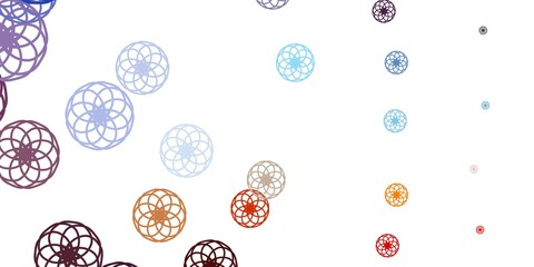 Light Blue, Red vector layout with circle shapes.