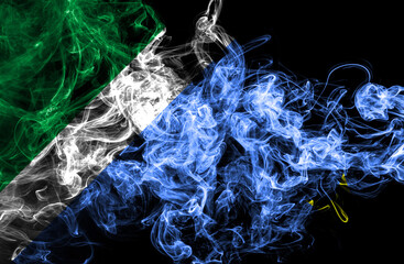 Mato Grosso do Sul smoke flag, states in Brazil