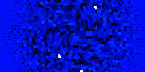 Light BLUE vector pattern in square style. Illustration with a set of gradient rectangles. Pattern for business booklets, leaflets