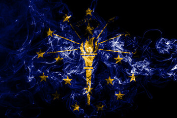 Indiana state smoke flag, United States Of America
