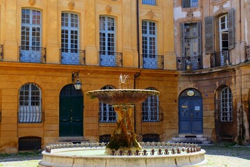 Place d'Albertas in Aix en Provence, France