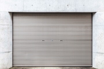 Automatic roller shutter doors on the ground floor of the house