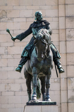 Prague, The Czech Republic: Equestrian statue of Jan Zizka, V&iacute;ktov district