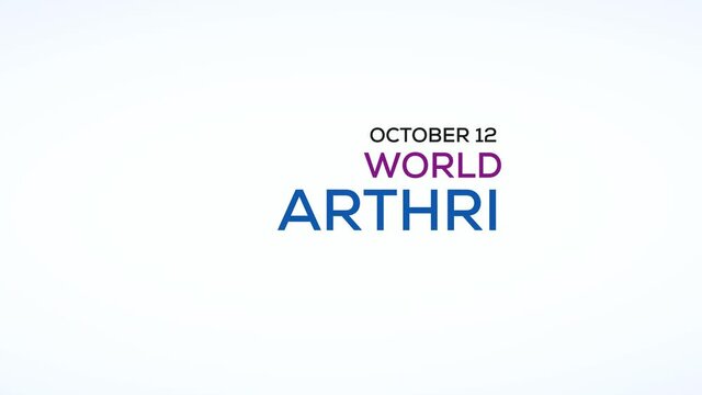 Video animation on the theme of world Arthritis day observed each year on October 12th across the globe. Motion graphics.