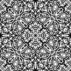 Vector ethnic hand drawn ornamental background.