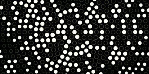 Dark Green, Yellow vector template with circles. Illustration with set of shining colorful abstract spheres. Pattern for wallpapers, curtains.