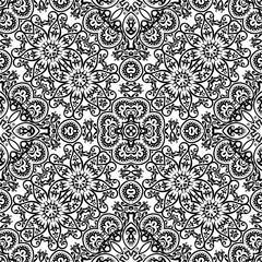 Vector ethnic hand drawn ornamental background.