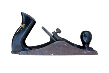 Old plane tool isolated on white background