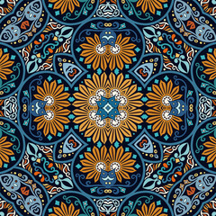 Vector ethnic nature ornamental background