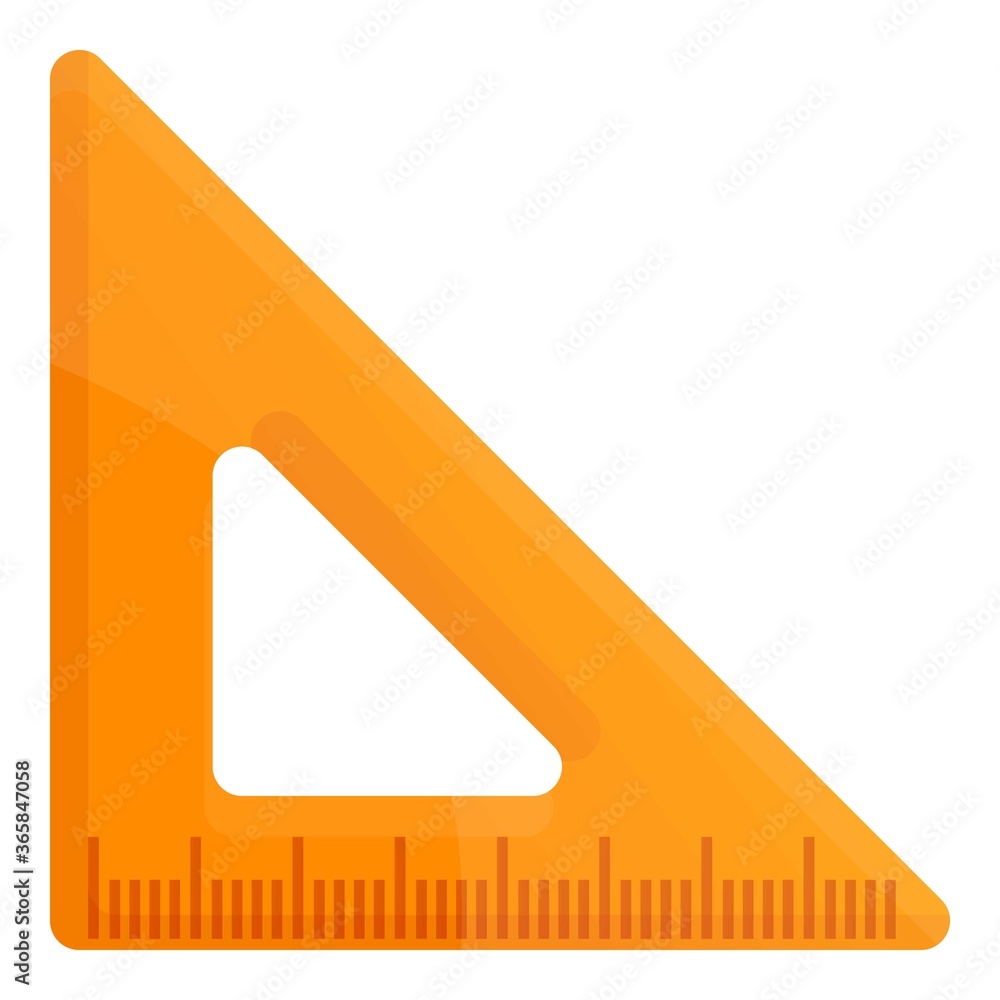 Poster carpenter angle ruler icon. cartoon of carpenter angle ruler vector icon for web design isolated on 