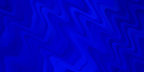 Light BLUE vector background with bent lines. Illustration in abstract style with gradient curved.  Pattern for commercials, ads.