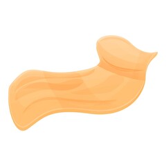 Cotton textile icon. Cartoon of cotton textile vector icon for web design isolated on white background