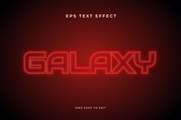 red galaxy text effect