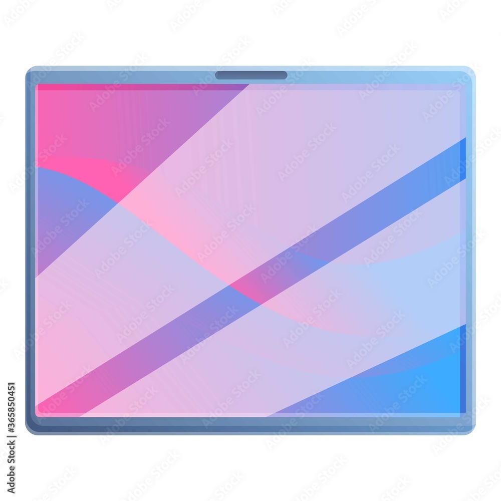 Poster smart tablet icon. cartoon of smart tablet vector icon for web design isolated on white background