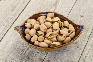 Pistachio nuts heap