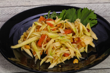 Green mango salad with seafood