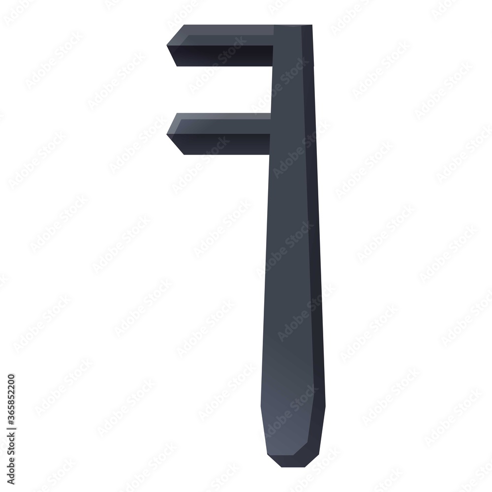 Poster blacksmith tool icon. cartoon of blacksmith tool vector icon for web design isolated on white backgr